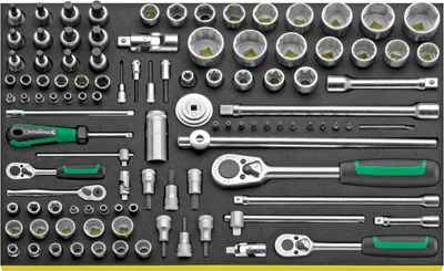 Produktbild von STAHLWILLE 96830192, Steckschlüssel-Satz, 108 Kopf/Köpfe, 350 mm, 530 mm, 7,77 kg