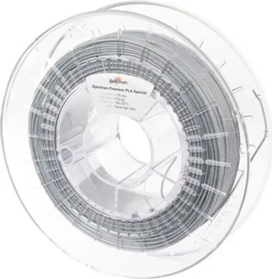Immagine prodotto di Filamento 3D Spectrum, PLA Stone Age, 1,75 mm, 500 g, 80167, grigio scuro