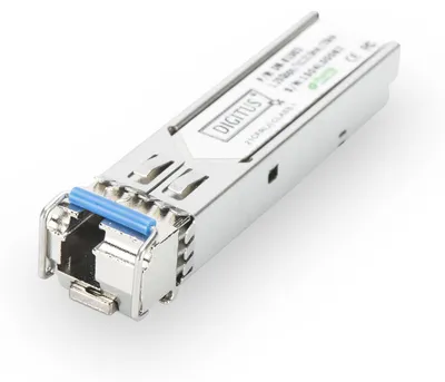 Produktbild von Digitus mini GBIC (SFP) Modul, 1,25 Gbps, 20km, 1250 Mbit/s, mini-GBIC, LC, LX, TX, 20000 m, 1310 nm
