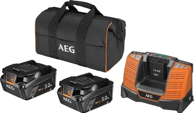Zdjęcie produktu dla Aeg Zestaw 2 X Aku. 18V 5Ah, Szybka Ładowarka, Torba
