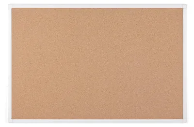 Produktbild von Pinnwand mit Antikorkfunktion, Aluminiumrahmen, hochwertige Oberfläche, 90 x 60 cm