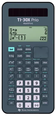 Produktbild von Texas Instruments Ti 30x Prio Mathprint Taschenrechner Schwarz  Schwarz One Size