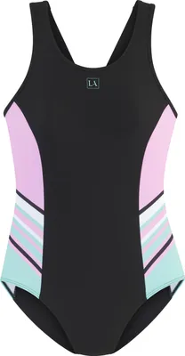 Produktbild von LASCANA ACTIVE Badeanzug schwarz-mint Größe 40