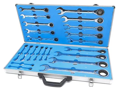 Immagine prodotto di Set di chiavi a cricchetto combinate 6-32 mm, 22 pezzi, Hbm