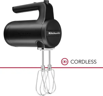 Produktbild von KitchenAid Akku-Handmixer 5KHMB732EBM Schneebesen schwarz