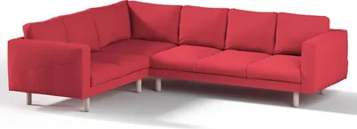 Produktbild von Dekoria Bezug für Norsborg 5-Sitzer Ecksofa, rot, Norsborg 5-Sitzer Ecksofabezug
