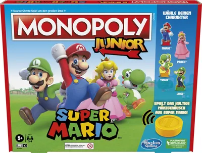 Zdjęcie produktu dla Hasbro Monopoly Junior Super Mario F48171