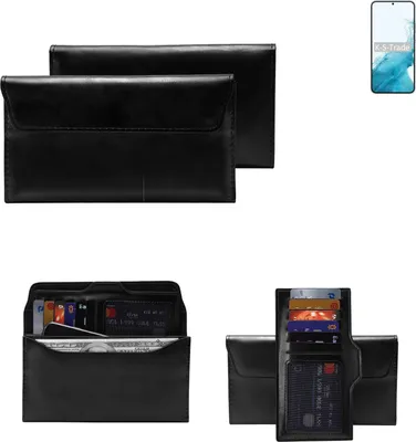 Produktbild von K-S-Trade Handy Hülle kompatibel mit Samsung Galaxy S22+ Exynos Schutz Hülle Tasche Schutz Case Handytasche Kunstleder schwarz, 1x