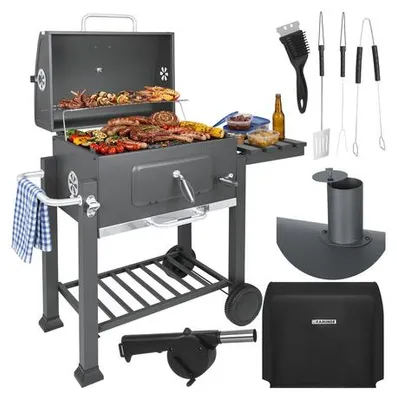 Zdjęcie produktu dla Grill ogrodowy z pokrywą 114 x 67 x 120 cm Kaminer