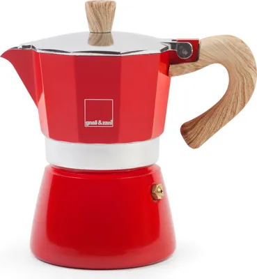 Produktbild von GNALI & ZANI Venezia - Espressokocher, rot, 6 Tassen