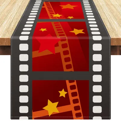 Produktbild von Tischläufer für Filmabende, 33 x 183 cm, mit Filmthema