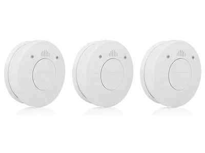Produktbild von Smartwares RM520/3 Rauchmelder 3er Pack, Photoelektrischer Reflexionsmelder, Weiß, Haus, Büro, Travel trailer, ABS, 85 dB, Oberflächenmontiert