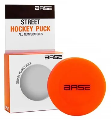 Obrázok produktu pre BASE street hokejový puk oranžový tvrdý , farba:oranžová, tvrdosť valca:tvrdý