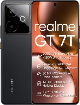 Realme GT 7T 5G 256GB/12GB Dual SIM Schwarz