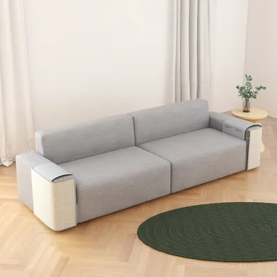 Produktbild von Sisal Kratzmatte Kratzschutz Kratzteppich Abdeckung für Sofa Couch  Rechts