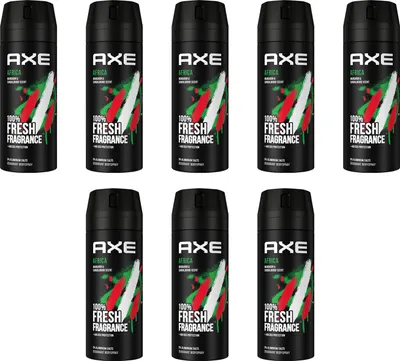 Produktbild von AXE Bodyspray Africa 8x 150ml Deospray Deodorant Männerdeo Deo für Herren Männer Men ohne Aluminium