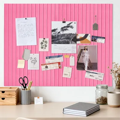 Imagen del producto de Omgoods - Tablero de fieltro autoadhesivo de 40 x 60 cm - Decorativo y plegable