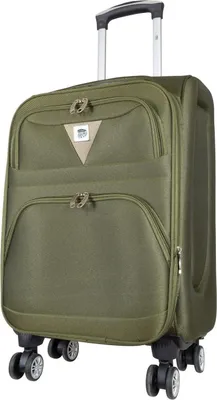 Produktbild von Nylon Reisekoffer Trolley Menorca Grün Gr. M mit 4 Rollen und Dehnfalte