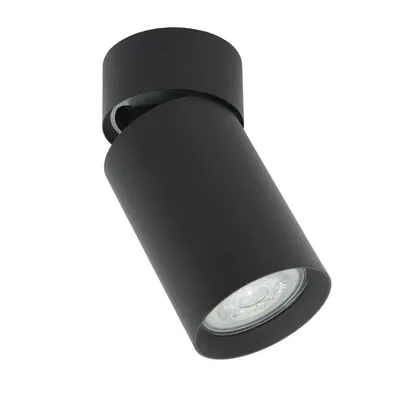 Obrázek produktu pro Halogenové nástěnné stropní bodové svítidlo Tuba GU10 spotová LED lampa Černá