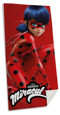 Produktbild von Miraculous Ladybug Strandtuch Badetuch Handtuch 70x140cm 100% Baumwolle
