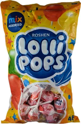 Produktbild von Roshen Lollipops mit Joghurt Lutschbonbons am Siel 48 Lollies