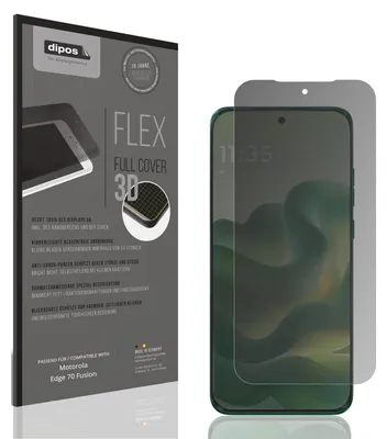 Produktbild von Full Cover Privacy Blickschutzfolie für Motorola Edge 70 Fusion Folie Anti-Shock