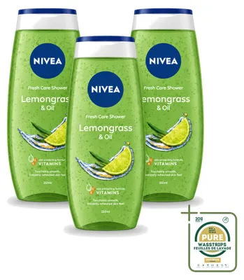 Obrázek produktu pro 3 kusy sprchového gelu Nivea Lemon & Oil, objem 250 ml, balení