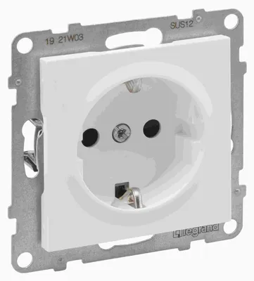 Produktbild von Legrand 765120 Seano Schutzkontakt-Steckdose Steckklemmen m.erh.Ber