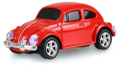 Produktbild von Amewi VW Käfer 1:64 RC Auto Rot Metall Kartenfernsteuerung LED RTR