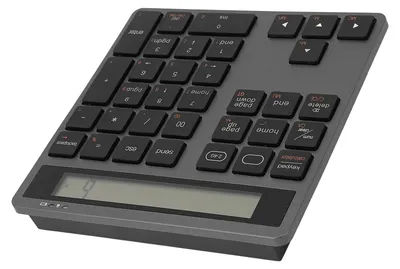 Obrázok produktu pre Bezdrôtová numerická klávesnica Bluetooth 2,4 GHz s USB pripojením, duálny režim, 34 klávesov, pre notebooky a stolné počítače