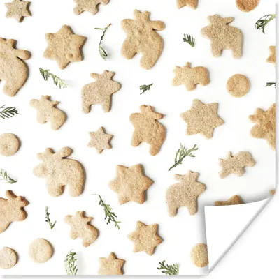Produktbild von MuchoWow® Poster Weihnachten - Kuchen - Backen 100x100 cm - Babyzimmer