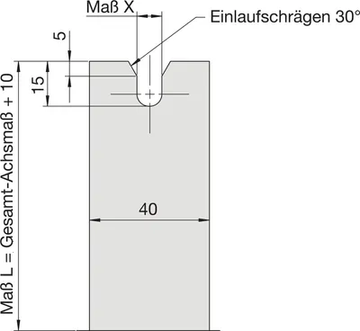 Immagine prodotto di Carrello a forcella HAUTAU per azionamento di bloccaggio SM2, X=8,3 mm, interasse 75 mm