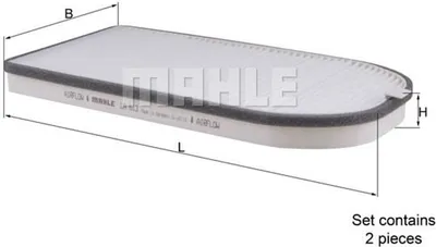 Produktbild von MAHLE Innenraumfilter LA 613/S Pollenfilter für BMW 7 (E38)