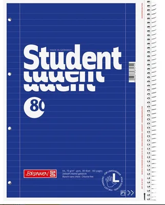 Produktbild von BRUNNEN Collegeblock Links A4 80 Blatt Lineatur 27 1067907
