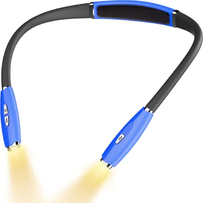 Produktbild von Hals- und Augenpflege, Lese-Nachtlicht, Lese-Halslampe, 3 Lichtfarben (2000 K, 5000 K, 6500 K), einstellbare Helligkeit, biegsam, 800 mAh-Akku