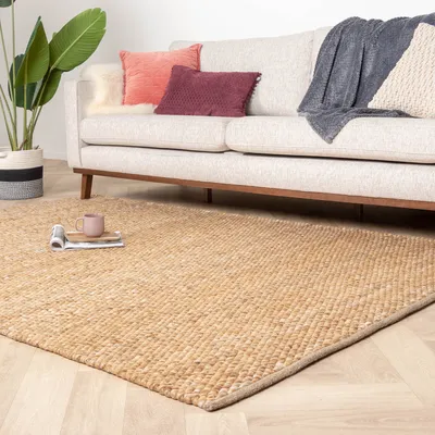 Produktbild von Volero - Wollteppich - Brilliant Ockergelb - 200x300 cm - Wohnzimmer, Esszimmer, Schlafzimmer - Boho, Ländlich, Modern
