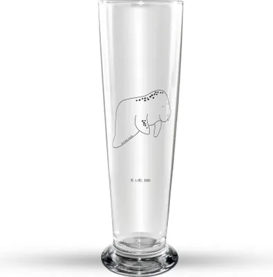 Produktbild von Mr. & Mrs. Panda Trinkglas Seekuh Chillen - Transparent - Geschenk, Glasbecher, Diät, Meer, Süßigkeiten, Bier Glas, Abnehmen, Glasbierglas, Essen, Seekühe, Bierglas