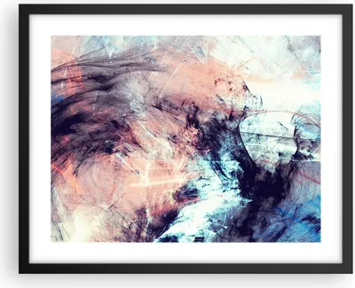 Produktbild von Gerahmtes Poster - Schwarzer Rahmen - Abstraktion modern - 50x40 cm - Wand Bild - Wanddeko - Wandbilder - Kunstposter - Wandposter - Bilderrahmen - Bilder - Kunstdruck - Wandbild - P2BAA50x40-3423