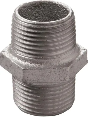 Obrázok produktu pre Temperguss Doppelnippel Nr. 280 verzinkt 1/2"