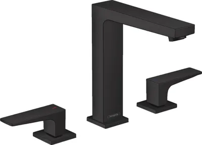 Produktbild von hansgrohe Metropol 3-Loch Waschtischarmatur 160, Hebelgriffe, Push-Open Ablaufgarnitur, Ausladung 152mm, 32515670