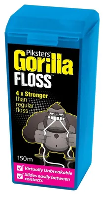 Obrázek produktu pro Piksters Gorilla – zubní nit – 150 m – extra pevná – voskovaná