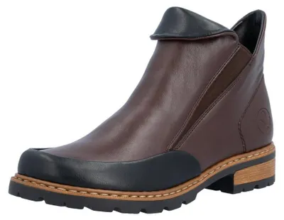 Produktbild von Rieker Damen Stiefelette mit Schaftkragen und Kontrastdetails Z9380, Größe:39 EU, Farbe:Braun