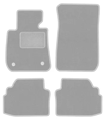 Produktbild von Velours-Fußmatten für BMW 3 E92 2004-2011 (Coupé) – 4-tlg, Grau, passgenau – Wielganizator OSLO – Ausführung W0878
