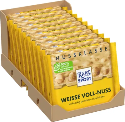 Produktbild von Ritter Sport Weisse Voll-Nuss 10 x 100g