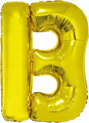Image de Folienballon Buchstabe "B", 85Cm, Or