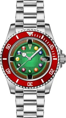 Produktbild von Invicta Pro Diver 50523 Herrenuhr - Quarzwerk - Edelstahl mit grünem Zifferblatt - 40 mm