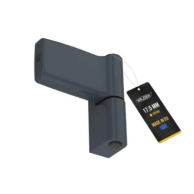 Produktbild von NAJDER Jocker Türscharnier für PVC-Türzargen, monolithische Struktur, einbruchhemmend, Schiebehülse, Tragfähigkeit 120 kg, Falzhöhe 17,5 mm, Anthrazit RAL 7016M