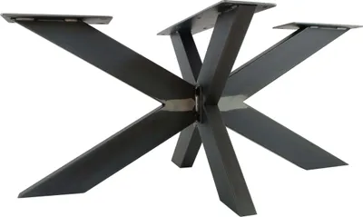 Produktbild von Natural Goods Berlin Tischgestell SPIDER, Tischkufen, Tischbeine, sehr belastbar, Möbelbeine, Metall, Industrial, H43 x B58 x L98 cm