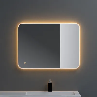 Produktbild von doporro Design LED-Spiegel Wandspiegel 50x70cm Badezimmerspiegel Beschlagfrei 5 mm Glas durch Antifog-Schicht LED-Spiegel-03