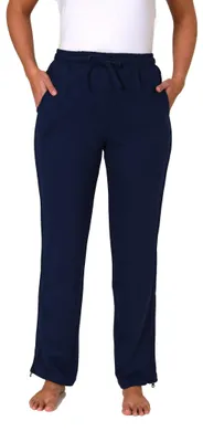 Produktbild von Damen Rehahose mit seitlichen Reißverschluß Jogginghose für Reha, Physio, Gipsbein ; marine , XS